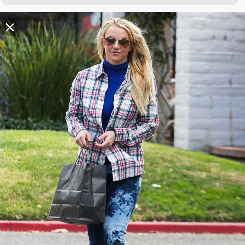 J.Crew Plaid Boy Fit Shirt